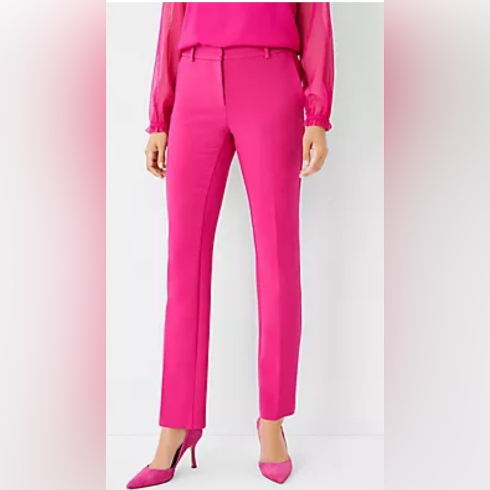 Ann Taylor Straight Dress Pink Pants Sz 8T NWOT